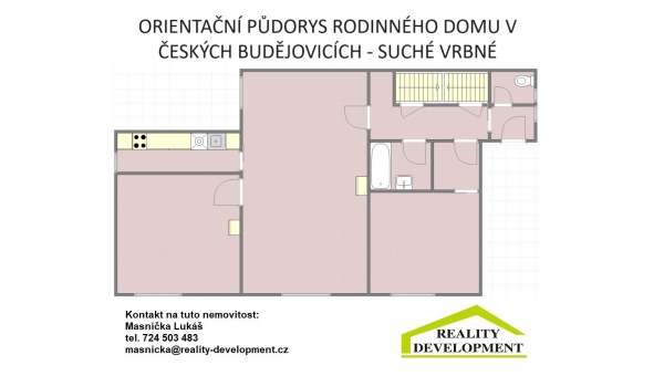 Na prodej rodinný dům 3+1 s garáží a bazénem v Českých Budějovicích